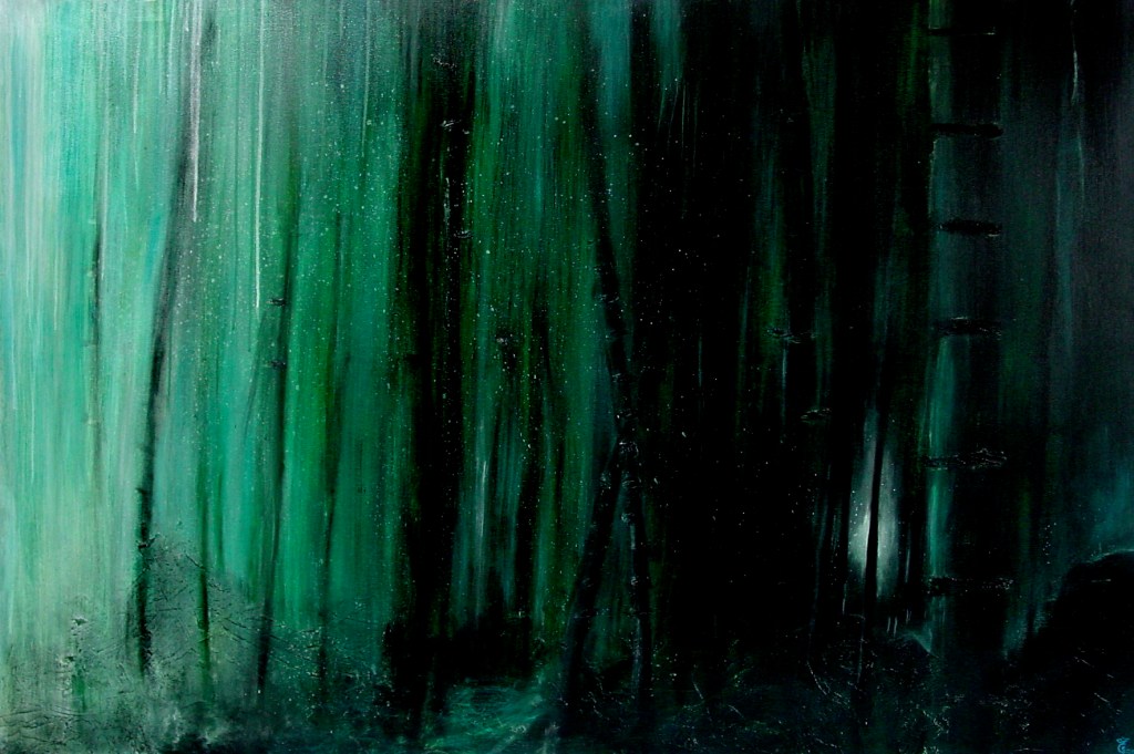 Night's Scent Acrylics on canvas, 200x120cm